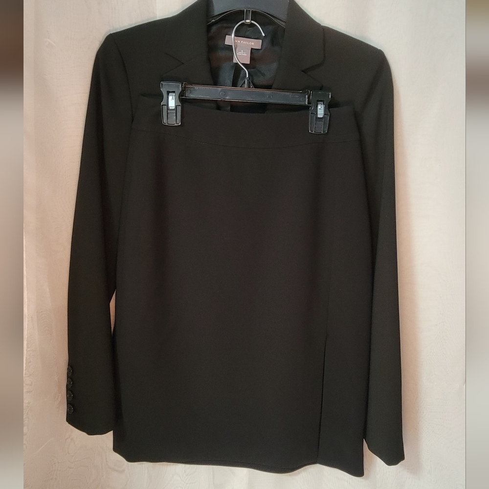 Ann Taylor Black Skirt Suit